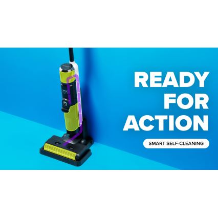 Niceboy ION Hurricane W9 - Безжична пръчкова прахосмукачка 2в1 180W/2600 mAh черен