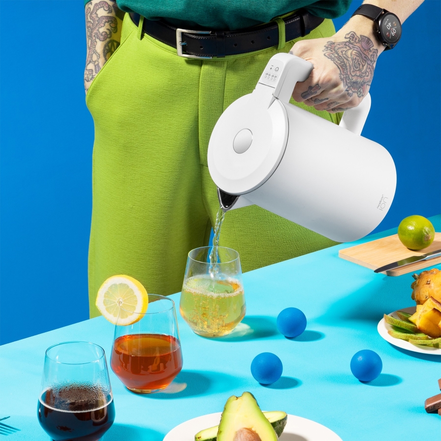 Niceboy ION SmartKettle - Смарт чайник с терморегулация 1,7 l 2200W/230V Wi-Fi бял