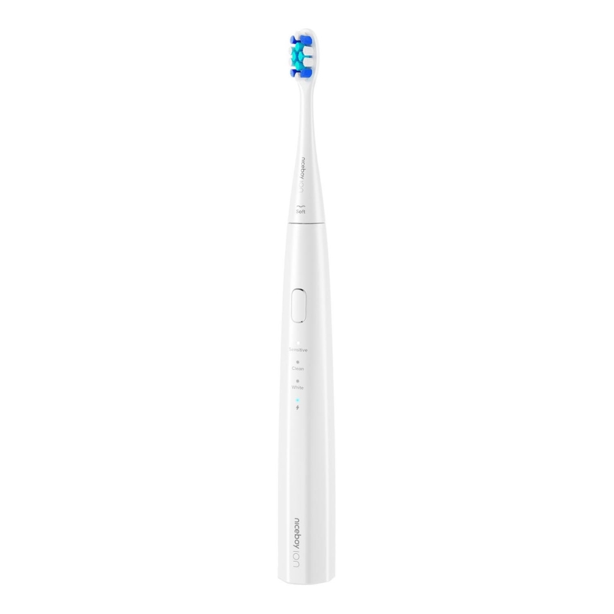 Niceboy ION Sonic Lite - Звукова четка за зъби 500 mAh IPX7 бял