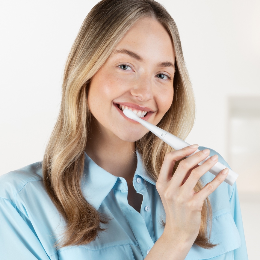 Niceboy ION Sonic Lite - Звукова електрическа четка за зъби 500 mAh IPX7 бял