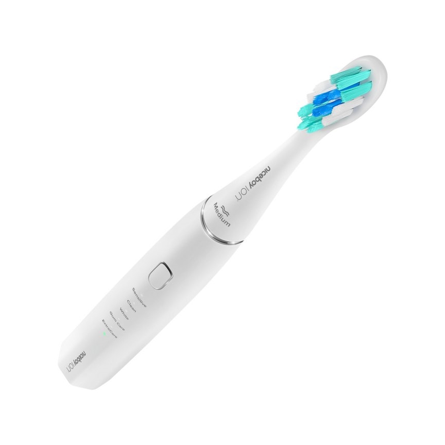 Niceboy ION Sonic - Звукова електрическа четка за зъби 800 mAh IPX7 бял