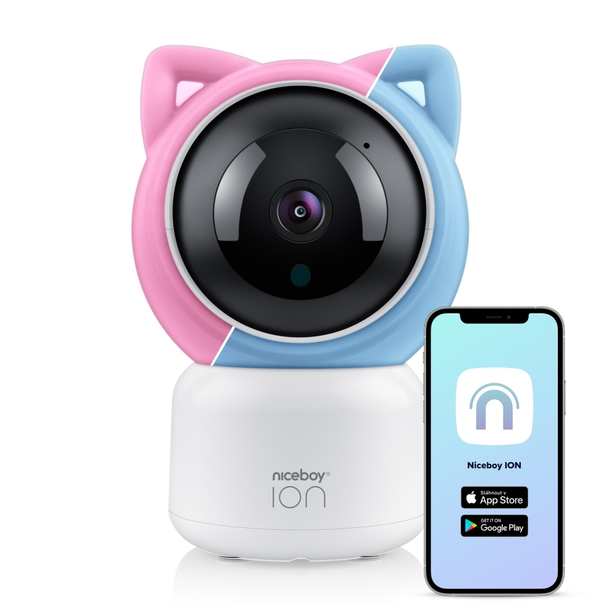 Niceboy ION Starlight SL3 - Смарт бебешки монитор Full HD 1080p 5V Wi-Fi