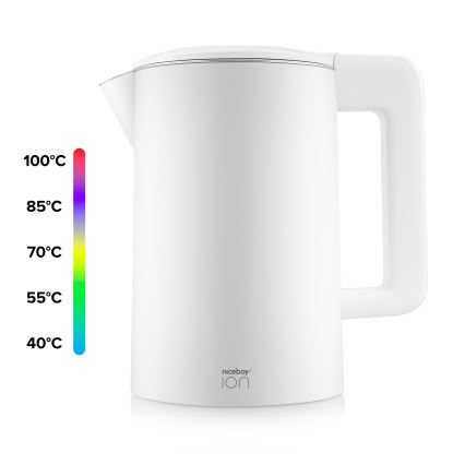 Niceboy ION ThermoKettle TK5 - Кана с терморегулация 1,7 l 2200W/230V бял