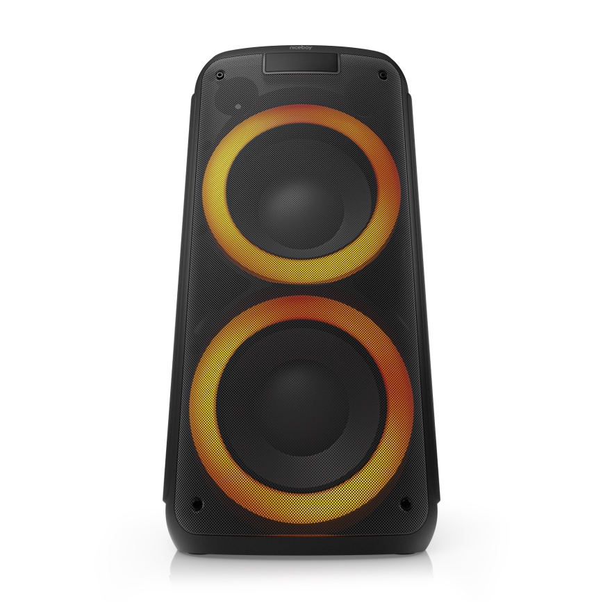 Niceboy PARTY Boss 2 - LED безжичен високоговорител с микрофон и функция powerbank 200W/4500 mAh + дистанционно управление