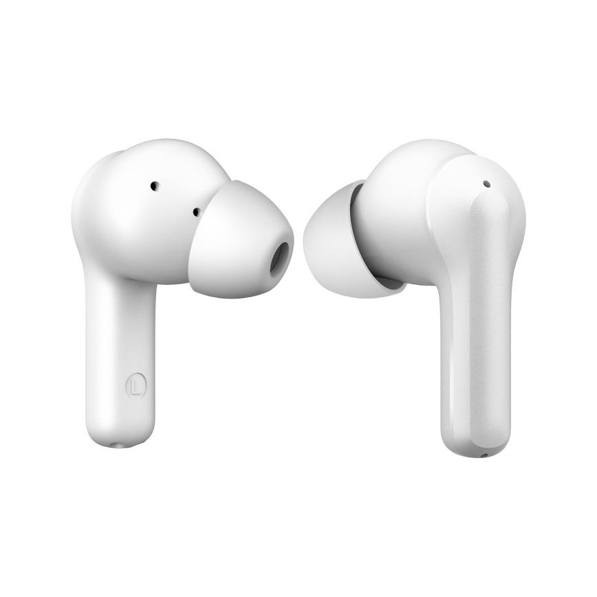 Niceboy Pins 4 - Безжични слушалки с ANC 400 mAh + 2x 50 mAh IPX4 бели