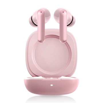 Niceboy Pins 4 PRO - Безжични слушалки с ANC 380 mAh + 2x 35 mAh IP54 розови
