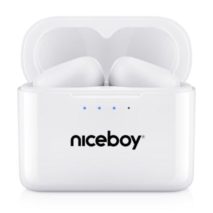 Niceboy Podsie 4 - Безжични слушалки IP54 бели