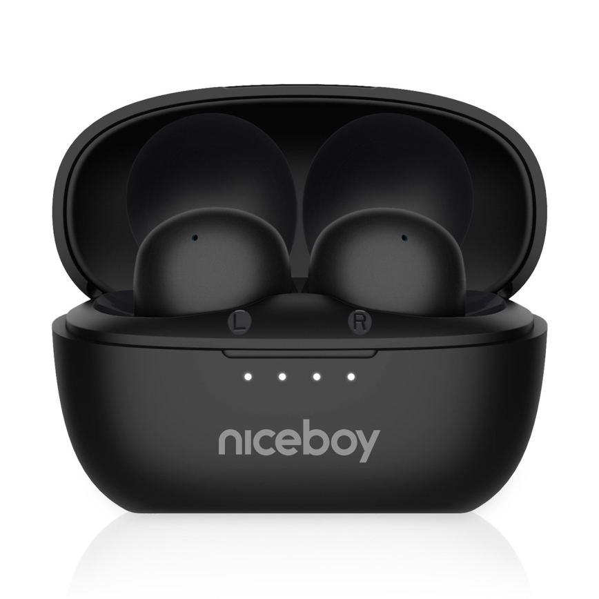 Niceboy Podsie 4 POP - Безжичен earphones 400 mAh + 2x 40 mAh IPX4 черен