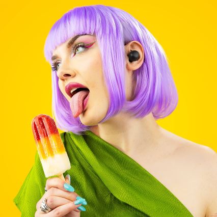 Niceboy Podsie 4 POP - Безжичен earphones 400 mAh + 2x 40 mAh IPX4 черен