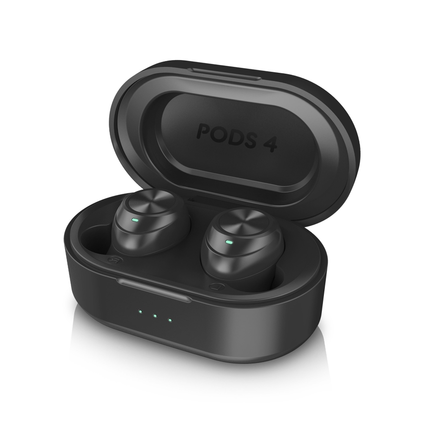 Niceboy Вграден 4 - Безжичен earphones 500 mAh + 2x 70 mAh IPX5 черен
