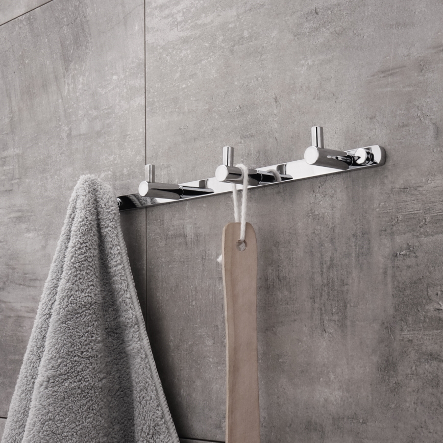 NIMCO BR 11104-26 - Стенна закачалка за кърпи BORMO 30 см лъскав хром