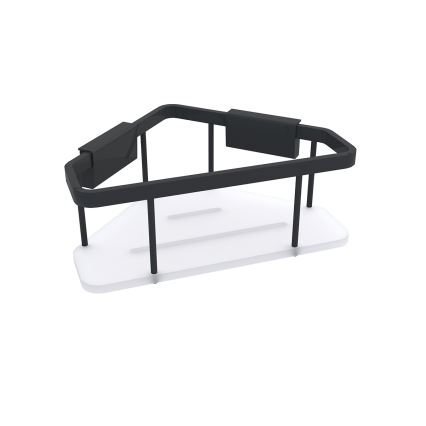 NIMCO Ki-14003-B-90 - Душ рафт за стена KIBO матов черен/бял