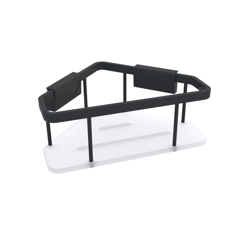 NIMCO Ki-14003-B-90 - Душ рафт за стена KIBO матов черен/бял