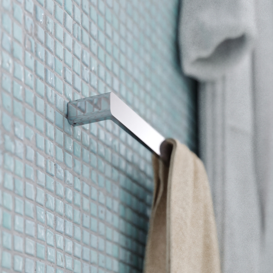 NIMCO MA 29035-26 - Стенна закачалка за кърпи MAYA 36 см лъскав хром