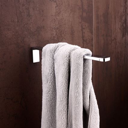 NIMCO MA 29097-26 - Стенна закачалка за кърпи MAYA 37 см лъскав хром