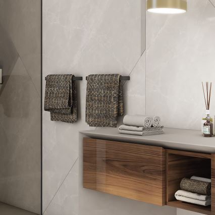 NIMCO MAC 29035-90 - Стенна закачалка за кърпи MAYA 36 см матов черен