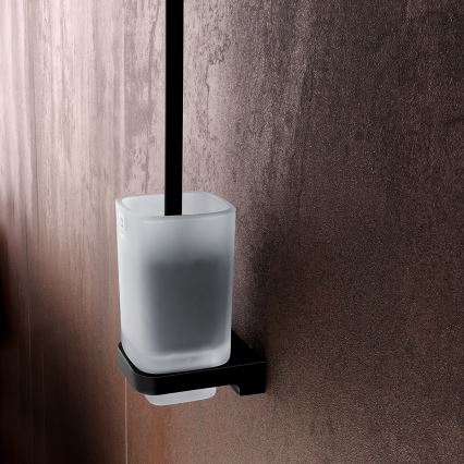 NIMCO MAC 29094CN-90 - Четка за тоалетна със стенен монтаж MAYA матов стъкло/матов черен