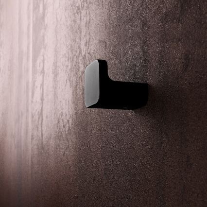 NIMCO MAC комплект-31K-T-90 - Стенен дозатор за сапун, поставка за четки за зъби и закачалка MAYA 320 мм бял/матов черен