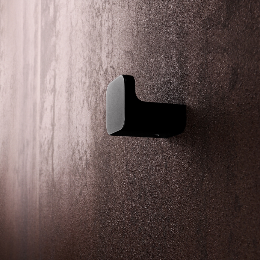 NIMCO MAC комплект-31K-T-90 - Стенен дозатор за сапун, поставка за четки за зъби и закачалка MAYA 320 мм бял/матов черен