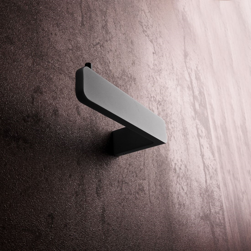 NIMCO MAC комплект-94KN-90 - Четка за тоалетна със стенен монтаж с поставка за тоалетна хартия MAYA бял/матов черен