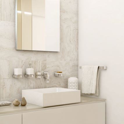 NIMCO NK 30035-26 - Стенна закачалка за кърпи NIKAU 39 см лъскав хром