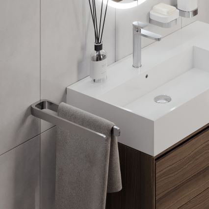 NIMCO NK 30098-26 - Стенна закачалка за кърпи NIKAU 39 см лъскав хром