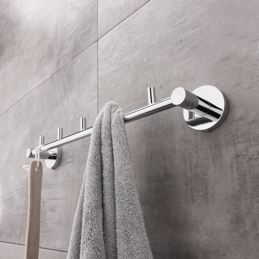 NIMCO UN 13054-5-26 - Стенна закачалка за кърпи UNIX 41,5 см лъскав хром