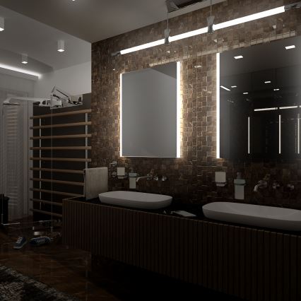 NIMCO ZP 11000 - LED огледало за баня с подсветка LED/18W/230V 6500K 60x40 см IP44