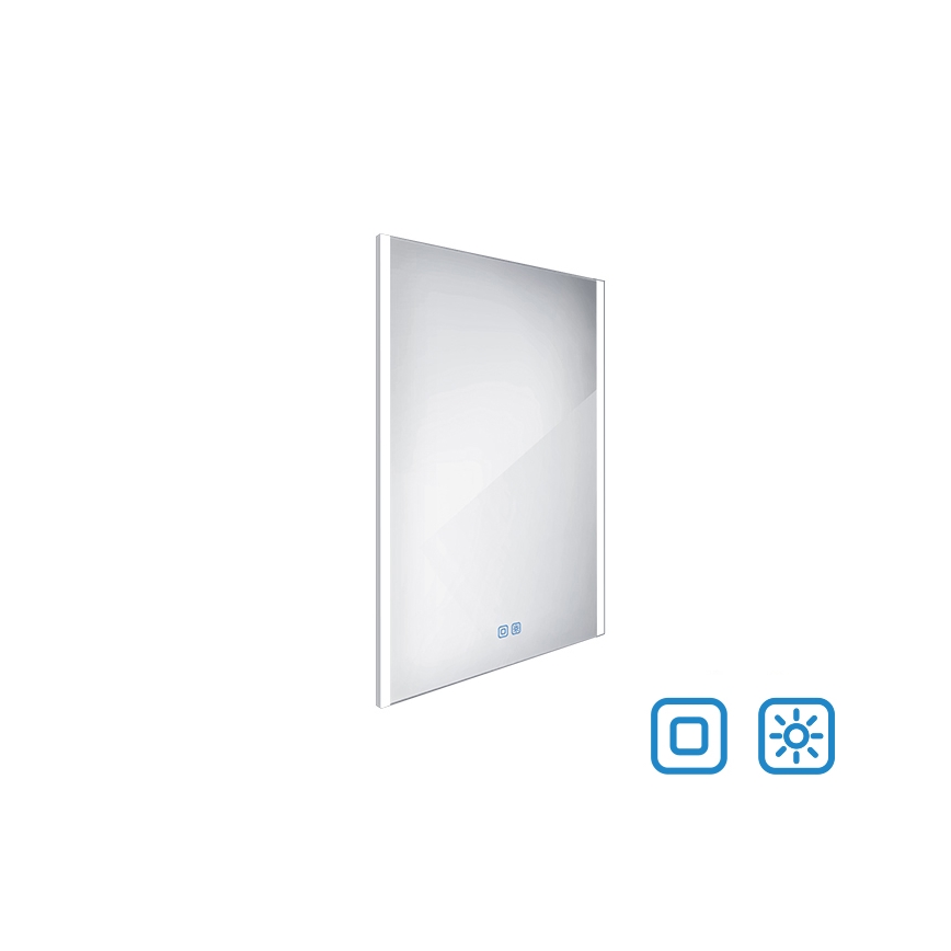 NIMCO ZP 11002VX - LED Димируемо огледало за баня с подсветка LED/24W/230V 3000-6500K 80x60 см IP44