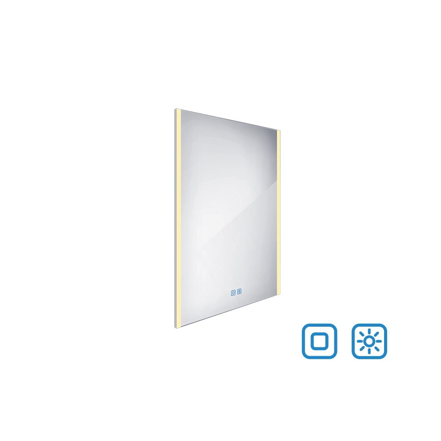 NIMCO ZP 11002VX - LED Димируемо огледало за баня с подсветка LED/24W/230V 3000-6500K 80x60 см IP44