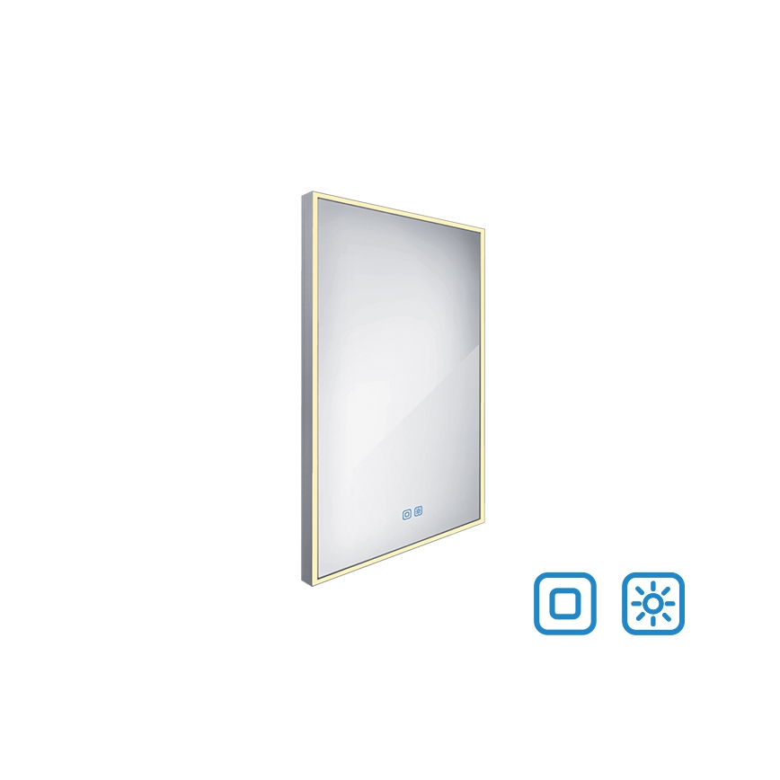 NIMCO ZP 13001VX - LED Димируемо огледало за баня с подсветка LED/35W/230V 3000-6500K 70x50 см IP44