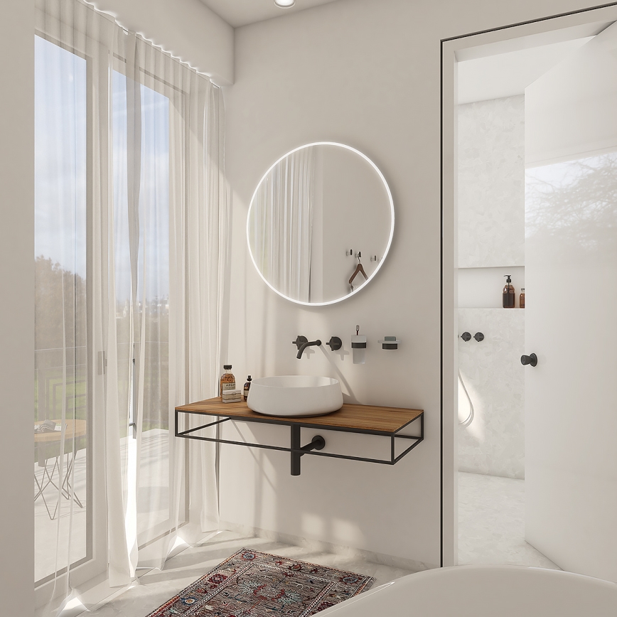 NIMCO ZP 26000R - LED Огледало за баня с подсветка LED/26W/230V 6500K pr. 60 cm IP44