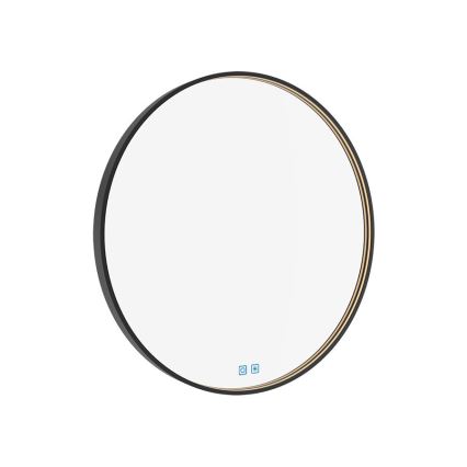 NIMCO ZPC 31000RVX-90 - LED Димируемо огледало за баня с подсветка LED/20W/230V 3000-6500K Ø 60 см матов черен IP44
