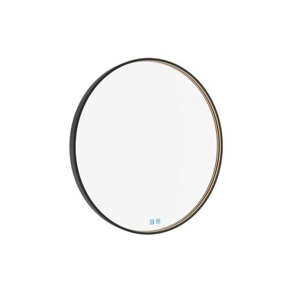 NIMCO ZPC 31001RVX-90 - LED Димируемо огледало за баня с подсветка LED/22W/230V 3000-6500K Ø 70 см матов черен IP44