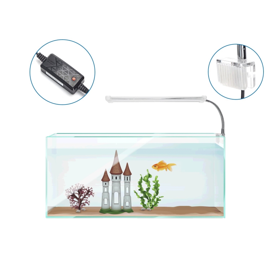 Nobleza - LED Осветление за аквариум LED/6W/230V IPX7 23 см