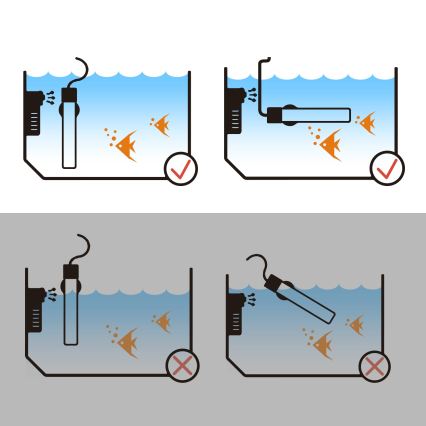 Nobleza - Нагревател за аквариум 50 W от неръждаема стомана