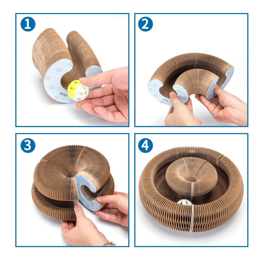 Nobleza - Котешка драскалка 3в1 кафява
