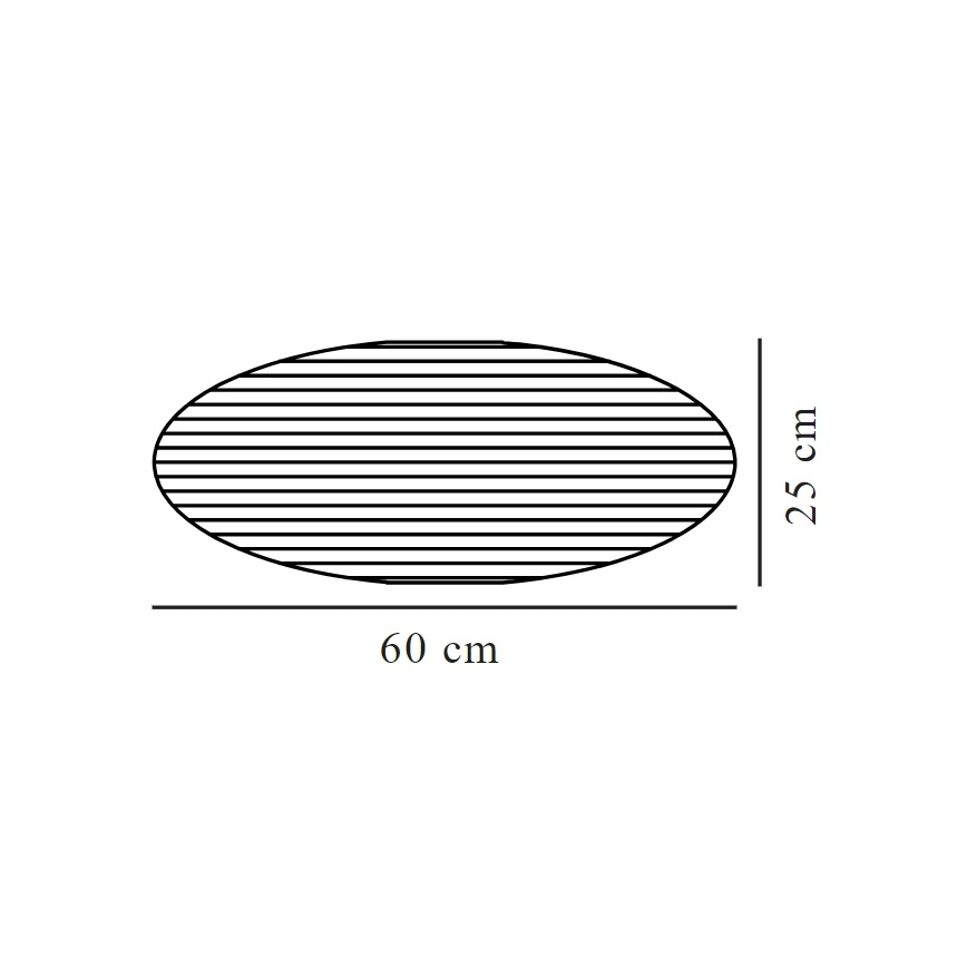 Nordlux - Абажур за полилей VILLO E27 Ø 60 cm бежов