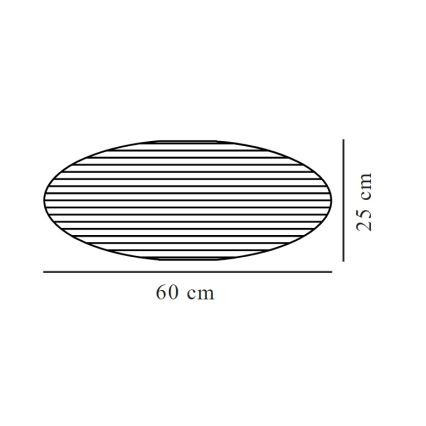 Nordlux - Абажур за полилей VILLO E27 Ø 60 cm бял