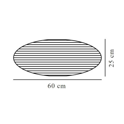 Nordlux - Абажур за полилей VILLO E27 Ø 60 cm сив