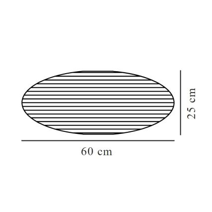 Nordlux - Абажур за полилей VILLO E27 Ø 60 cm кафяв