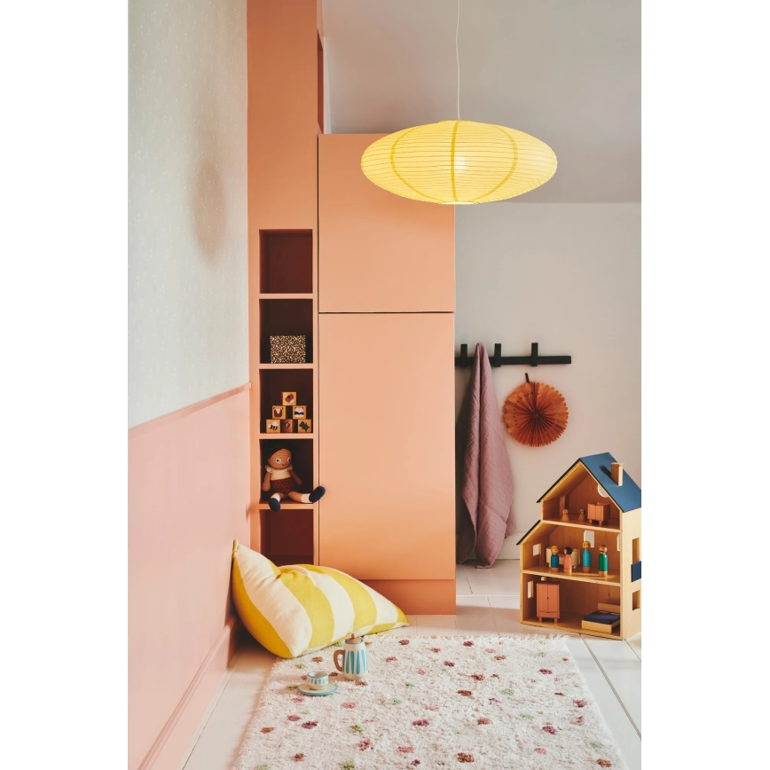 Nordlux - Абажур за полилей VILLO E27, диаметър 60 см, жълт