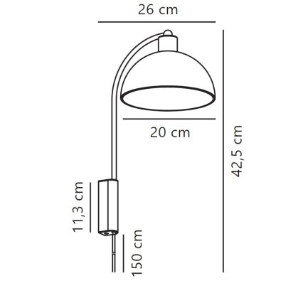 Nordlux - Аплик ELLEN 1xE14/40W/230V златист