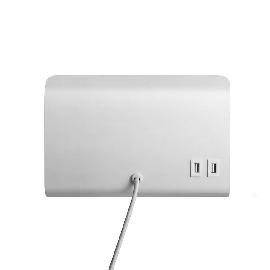 Nordlux - Спот аплик с рафт и USB ROOMI 1xGU10/8W/230V бял