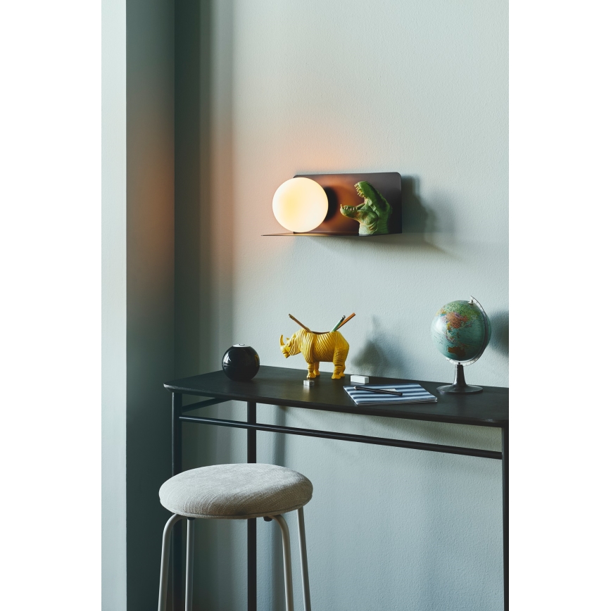 Nordlux - Аплик с рафт LILIBETH 1xE14/25W/230V черен
