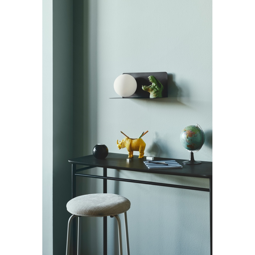 Nordlux - Аплик с рафт LILIBETH 1xE14/25W/230V черен