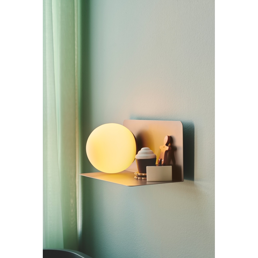 Nordlux - Аплик с рафт LILIBETH 1xE14/25W/230V кафяв