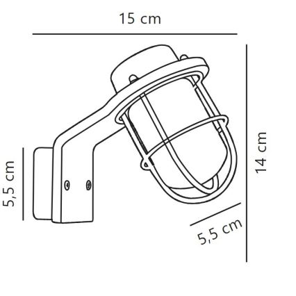 Nordlux - Аплик за баня MARINA 1xG9/40W/230V IP44 черен