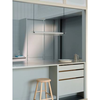 Nordlux - LED димируема висяща лампа на кабел ALIANI LED/20W/230V 3000K 100 cm черна/прозрачна