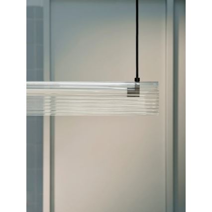 Nordlux - LED димируема висяща лампа на кабел ALIANI LED/20W/230V 3000K 100 cm черна/прозрачна